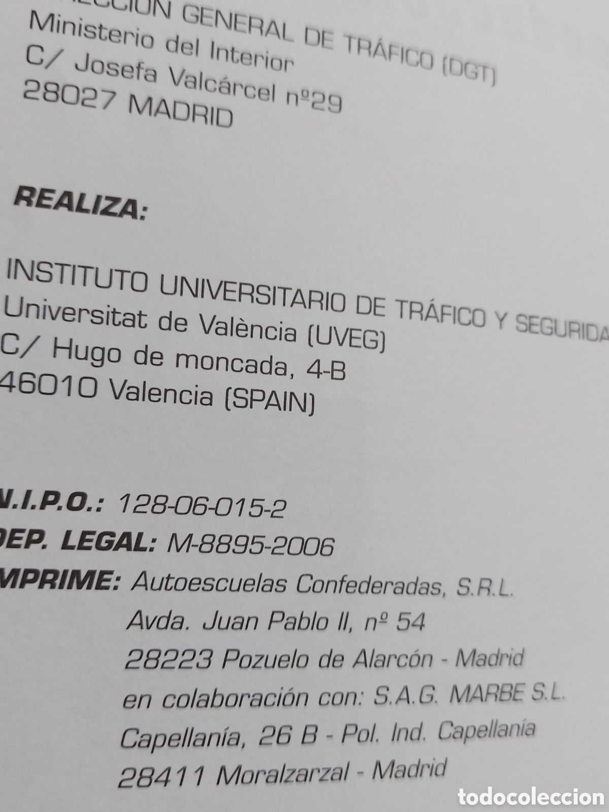 Libros de segunda mano: DIRECCION GENERAL DE TRAFICO a&ntilde;o 2006 - Foto 2