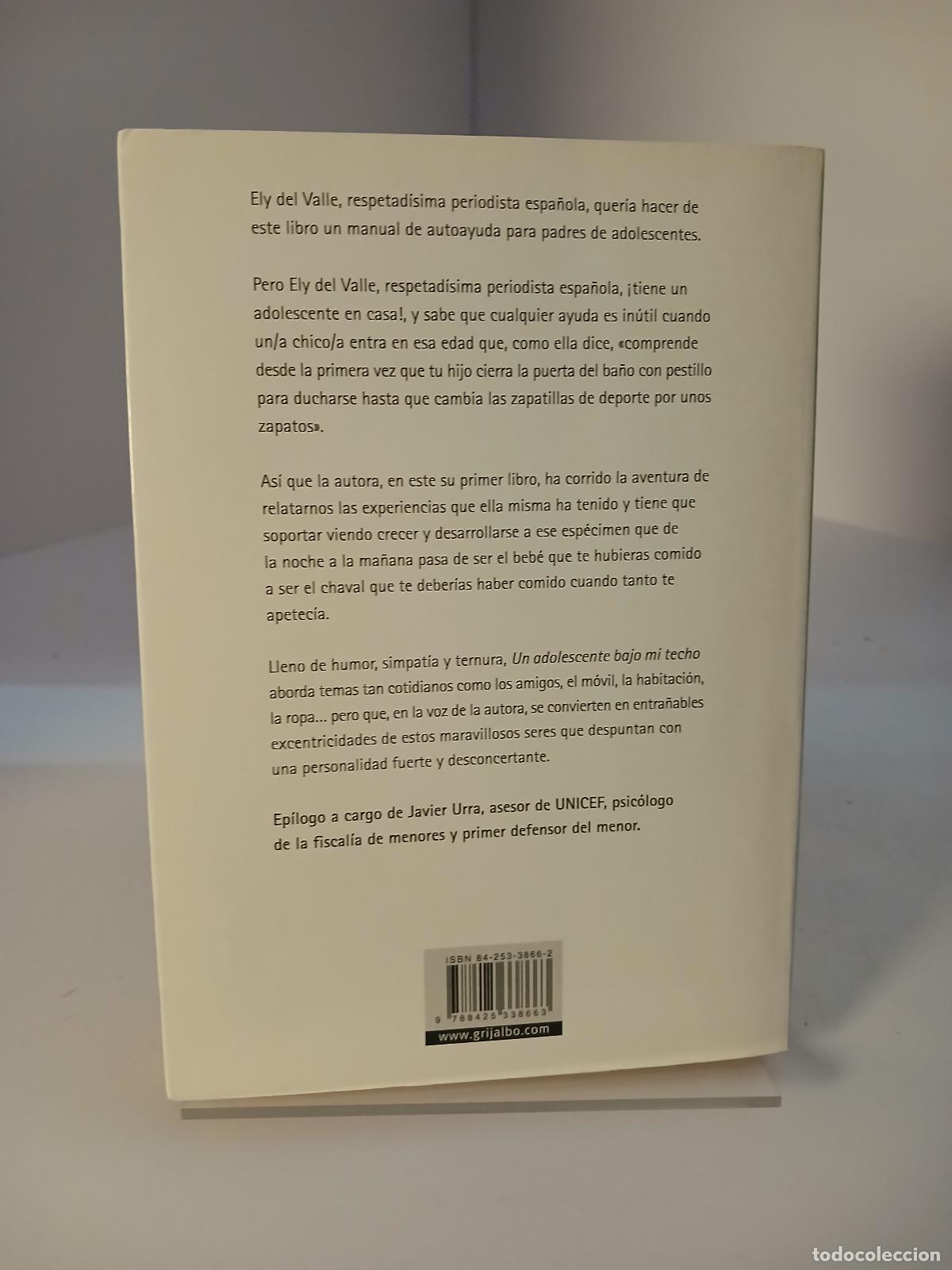 Libros de segunda mano: Un adolescente bajo mi techo - Ely del Valle - Foto 2