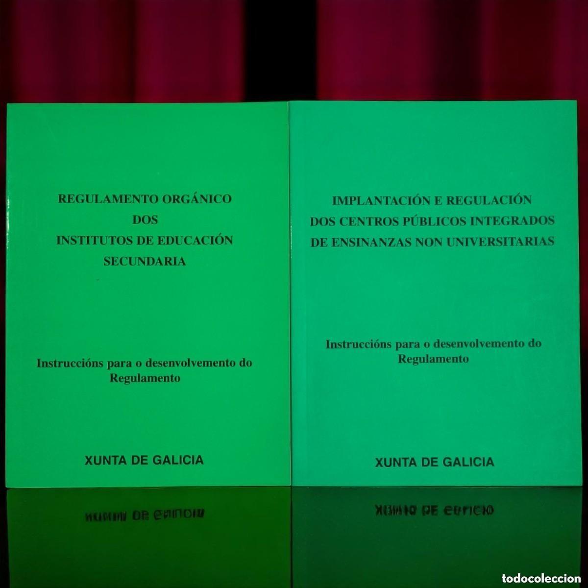 Libros de segunda mano: Lote 2 Vol&uacute;menes Oficiales Xunta De Galicia &ndash; Regulamentos Educativos Hist&oacute;ricos (1997-2000)