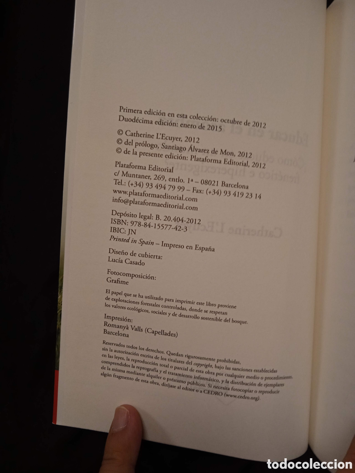 Libros de segunda mano: EDUCAR EN EL ASOMBRO - CATHERINE LECUYER - PLATAFORMA 2012 #COL - Foto 3