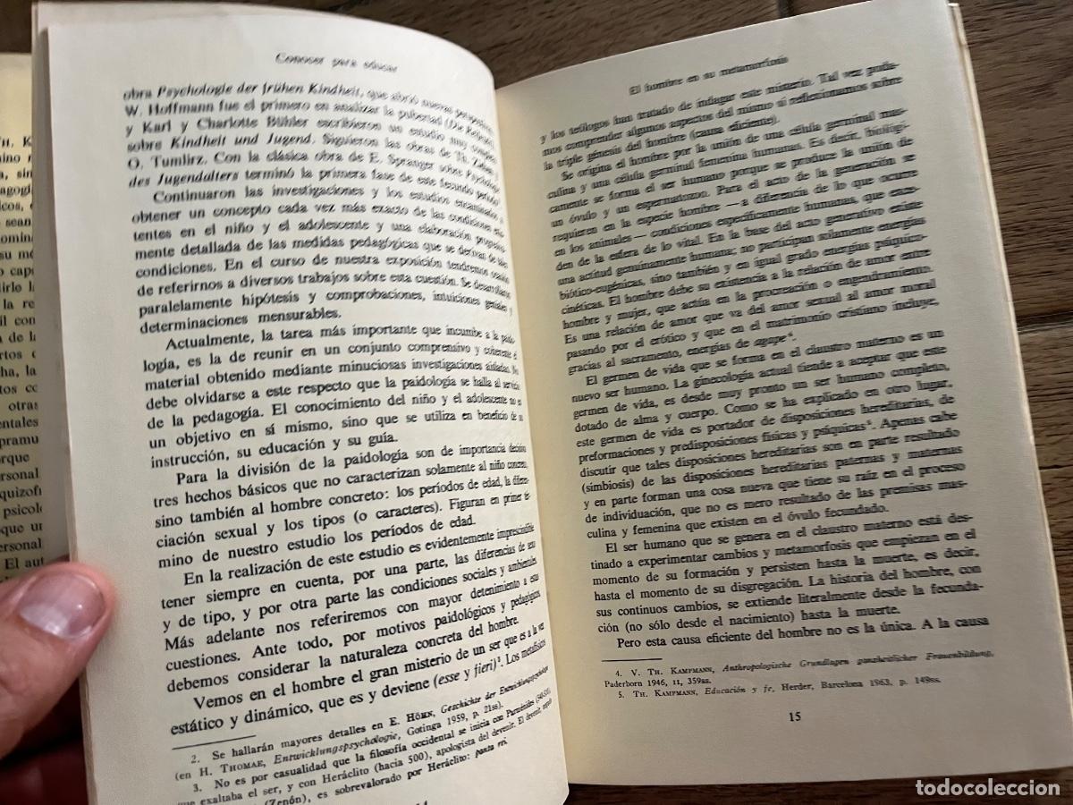 Libros de segunda mano: CONOCER PARA EDUCAR, THEODERICH KAMPMANN, HERDER - Foto 9
