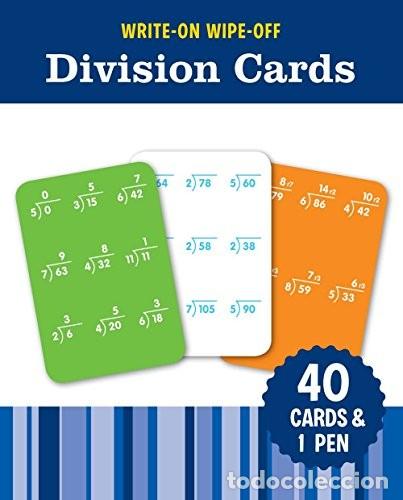 Libros de segunda mano: Write-On Wipe-Off Division Cards (Write-On Wipe-Off Learning Cards)-cards