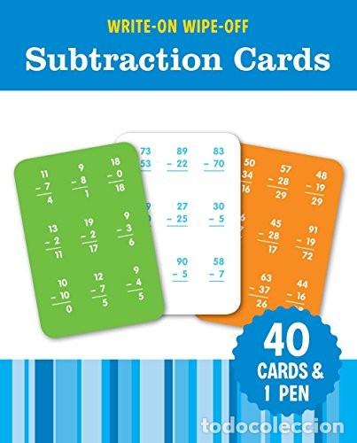 Libros de segunda mano: WRITE-ON WIPE-OFF MATH CARDS S (Flash Kids) Edici&oacute;n en Ingl&eacute;s de Flash Kids (Redactor) Formato: Ca