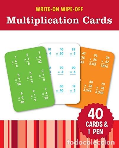 Libros de segunda mano: Write-On Wipe-Off Multiplication Cards (Write-On Wipe-Off Learning Cards) Edici&oacute;n en Ingl&eacute;s de Flas