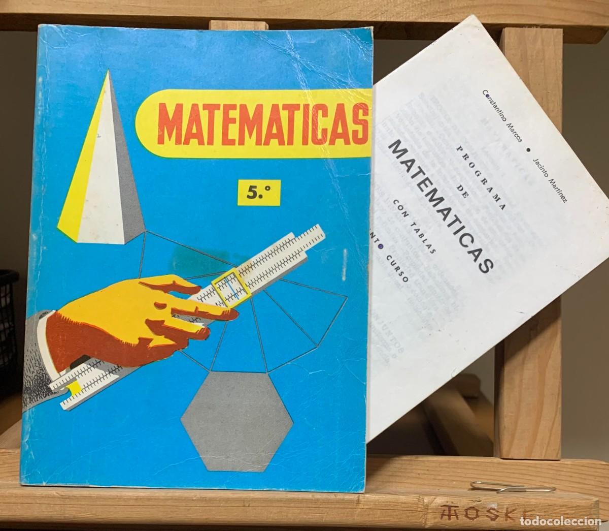Libros de segunda mano: Matematicas 5&deg; Curso con Tablas C.MARCOS - J. MARTINEZ