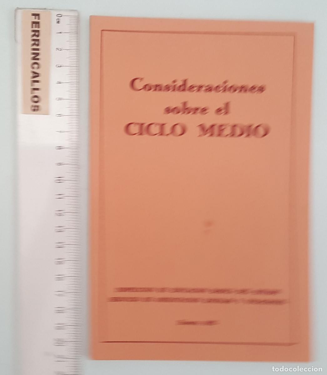 Gebrauchte B&uuml;cher: CONSIDERACIONES SOBRE EL CICLO MEDIO, INSPECCI&Oacute;N DE EDUCACI&Oacute;N B&Aacute;SICA DEL ESTADO, HUESCA 1982