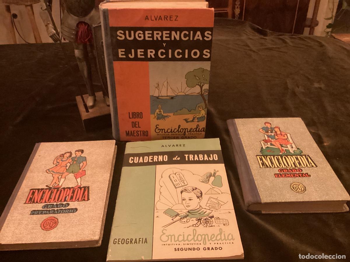 Libros de segunda mano: LOTE. ENCICLOPEDIA &Aacute;LVAREZ LIBRO DEL MAESTRO, CUADERNO DE TRABAJO&hellip;