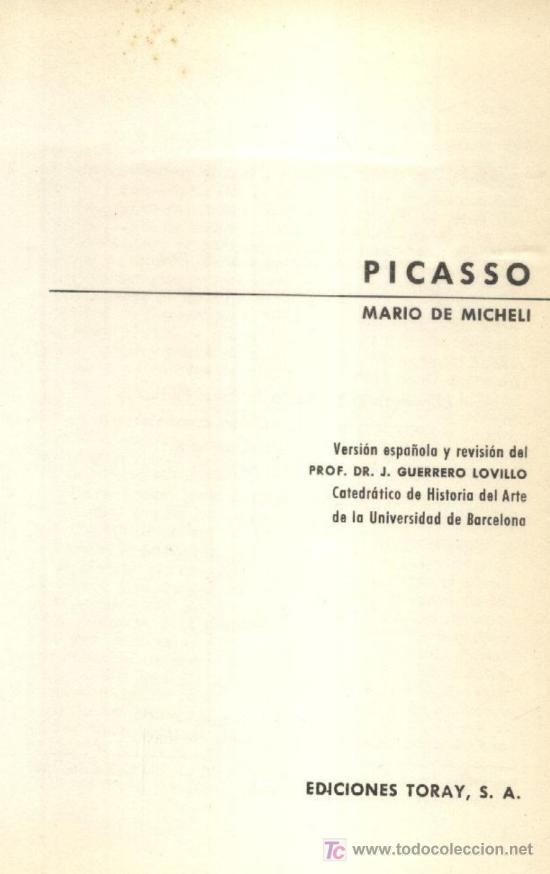 Libros de segunda mano: PICASSO  (A/ ART- 121) - Foto 1