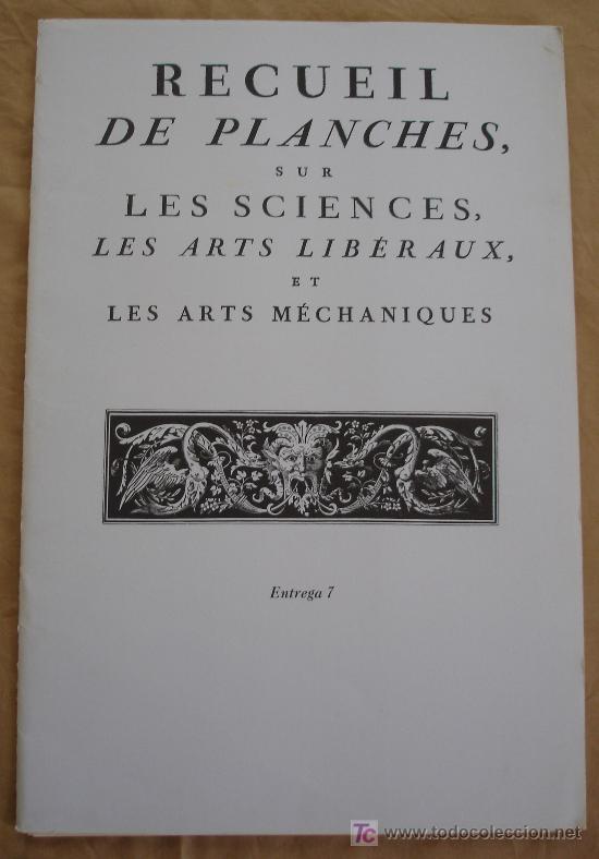 Libros de segunda mano: RECUIL DE PLANCHES SUR LES SCIENCES, LES ARTS LIBERAUX ET LES ARTS MECHANIQUES - ENTREGA 7