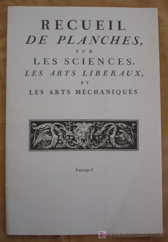 Libros de segunda mano: RECUIL DE PLANCHES SUR LES SCIENCES, LES ARTS LIBERAUX ET LES ARTS MECHANIQUES - ENTREGA 8