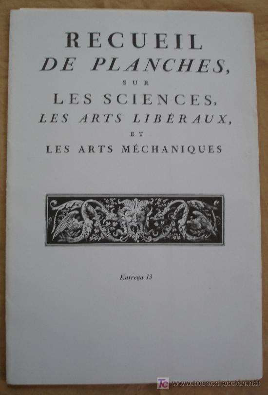 Libros de segunda mano: RECUIL DE PLANCHES SUR LES SCIENCES, LES ARTS LIBERAUX ET LES ARTS MECHANIQUES - ENTREGA 13