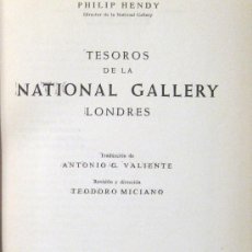 Libros de segunda mano: PHILIP HENDY. TESOROS DE LA PINTURA EN LA NATIONAL GALLERY