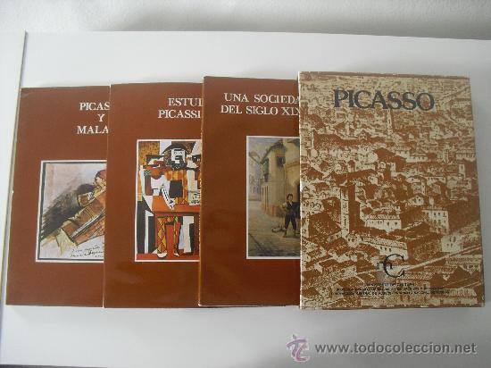 Libros de segunda mano: Picasso Malaga. Centenario. Estuche con tres libros. 1981.