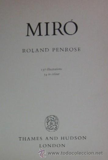 Libros de segunda mano: MIR0 - ROLAND PENROSE - Foto 3