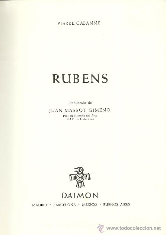 Libros de segunda mano: Rubens / Pierre Cabanne - 1967 - Foto 2