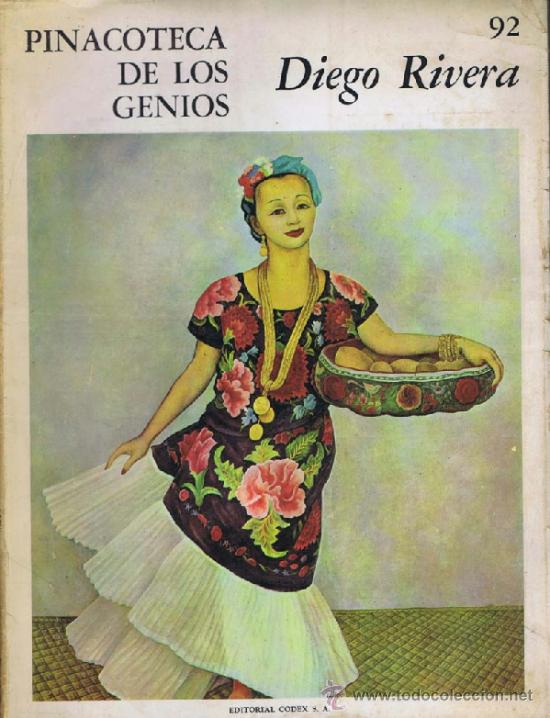 Livros em segunda mão: DIEGO RIVERA. Pinacoteca de los genios, 92. Buenos Aires: Codex, 1964. Ilustrada. 26.5x35.5. Rústica