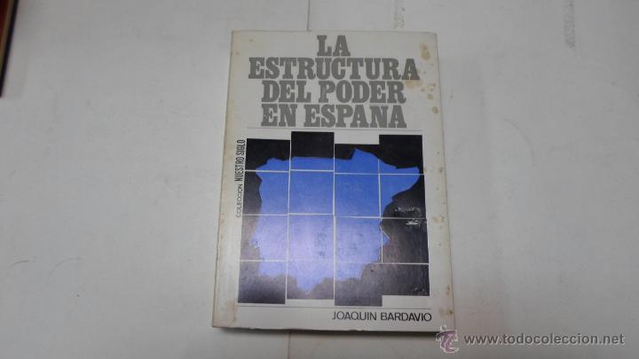 Libros de segunda mano: Joaquin Bardavio, La estructura de poder en Espa&ntilde;a, Nuestro siglo 1969 - Foto 1