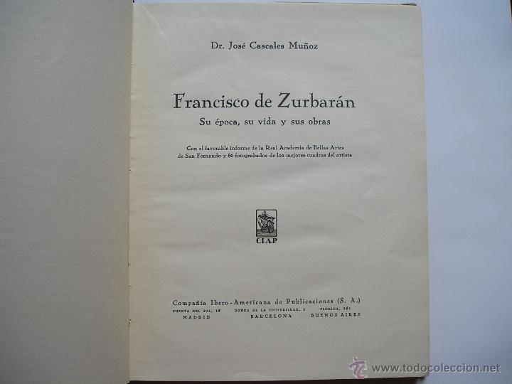 Libros de segunda mano: francisco de zurbaran - Foto 3