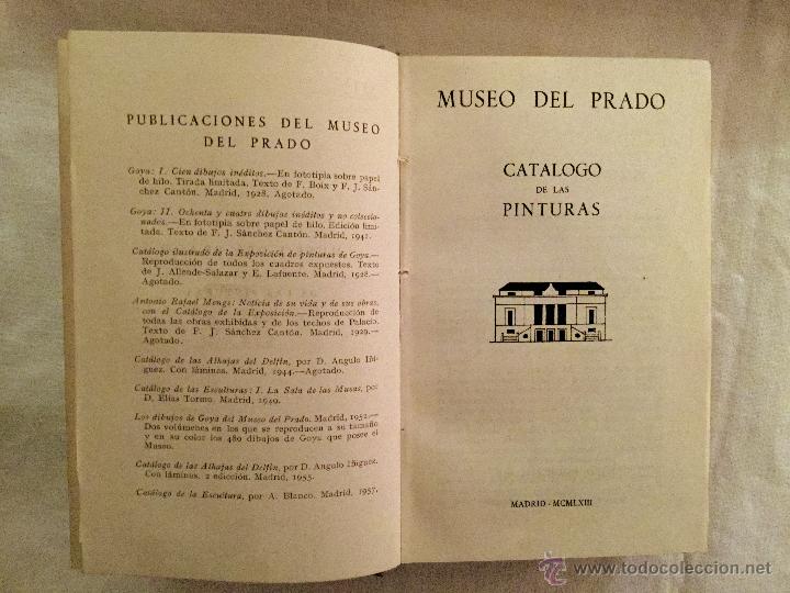 Libros de segunda mano: cat&aacute;logo del museo del Prado., 1.963, - Foto 1