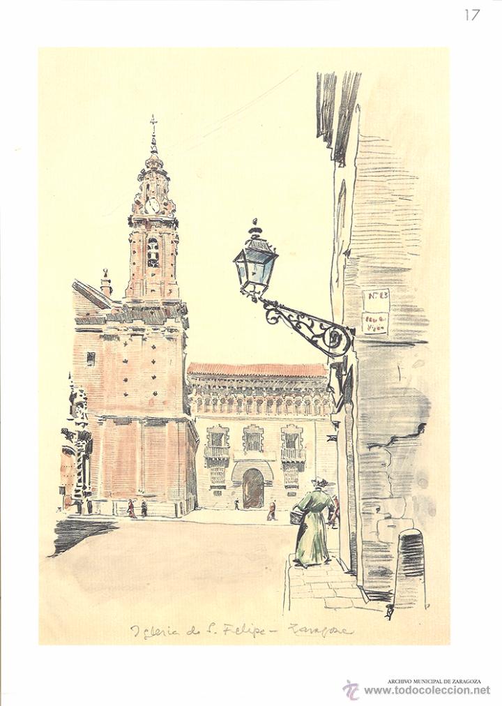 Libros de segunda mano: ZARAGOZA ESTAMPAS Y DIBUJOS - Foto 6