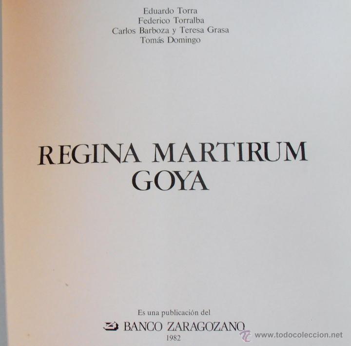 Libros de segunda mano: REGINA MARTIRUM , GOYA - Foto 2