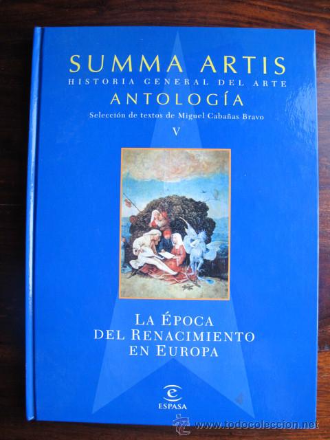 Libros de segunda mano: Libro historia general del arte la epoca del renacimiento en europa tomo V espasa