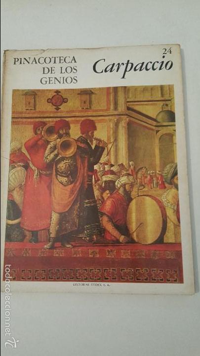 Libros de segunda mano: PINACOTECA DE LOS GENIOS  -- CARPACCIO  - EDITORIAL CODEX - Foto 1
