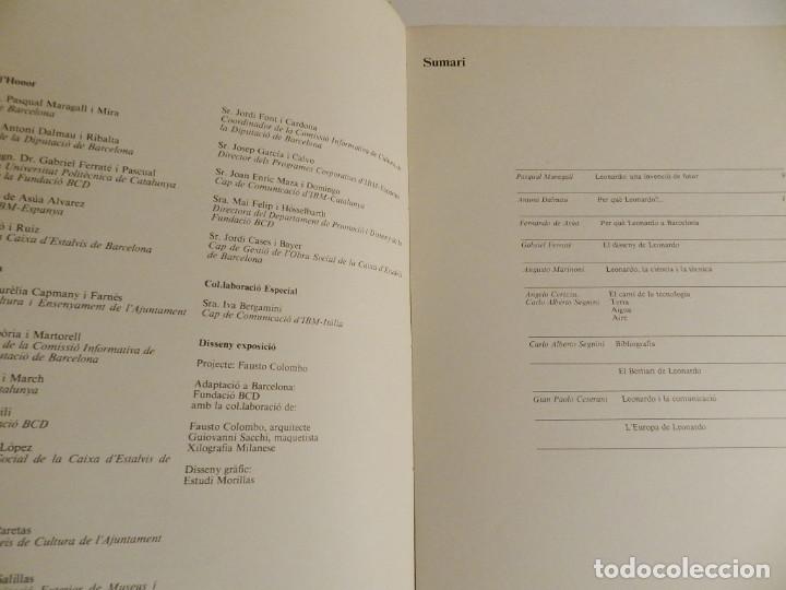 Libros de segunda mano: LABORATORI DE LEONARDO : LEONARDO A BARCELONA 1984 - Foto 9