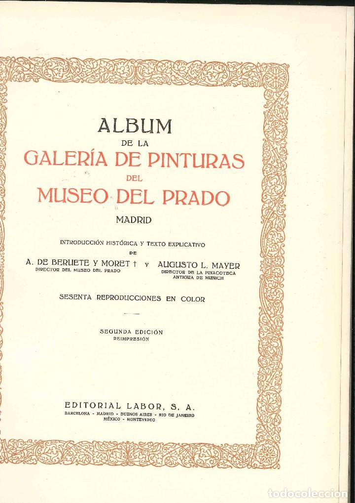 Libros de segunda mano: ALBUM  DE LA GALERIA DE PINTURA DEL MUSEO DEL PRADO PERFECTO ESTADO NUEVO