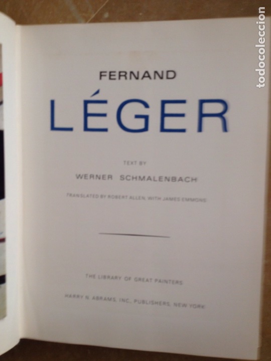 Libros de segunda mano: Fernand L&eacute;ger. Text by Werner Schmalenbach - Foto 3