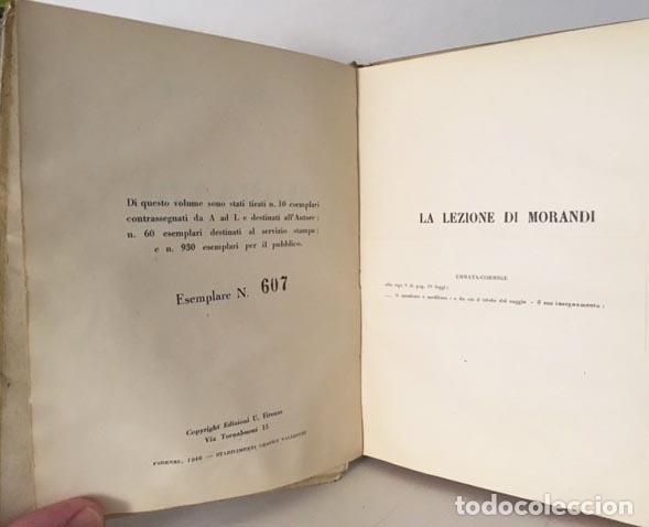 Libros de segunda mano: Morandi (1946) Tirada numerada (Cesare Gnudi - Foto 2