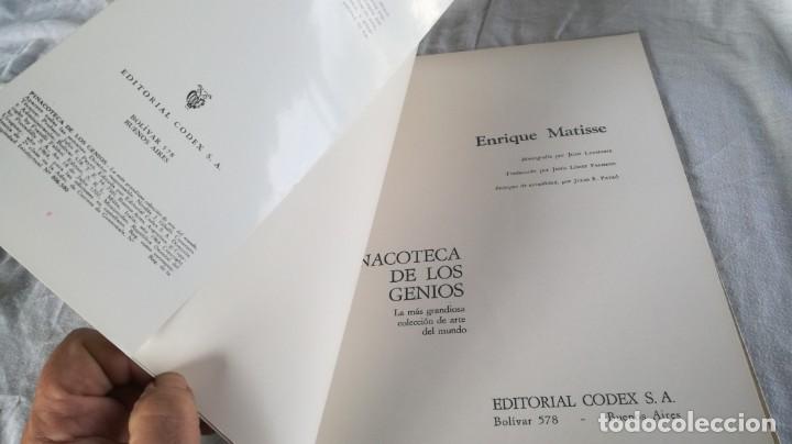 Libros de segunda mano: MATISSE	PINACOTECA DE LOS GENIOS-CODEX - Foto 1