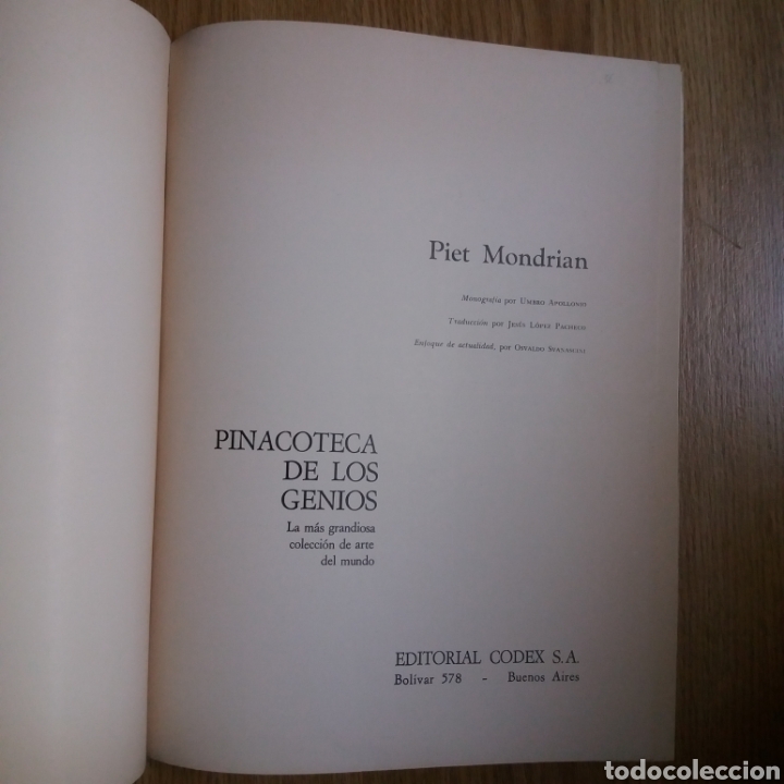 Libros de segunda mano: Pinacoteca de los genios. Mondrian. Num. 61. Codex 1964 - Foto 3