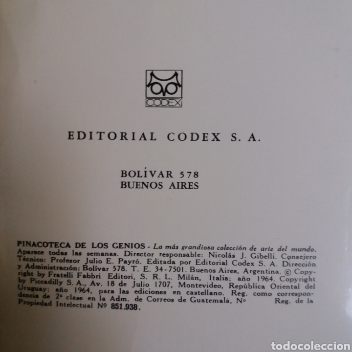 Libros de segunda mano: Pinacoteca de los genios. Mondrian. Num. 61. Codex 1964 - Foto 4
