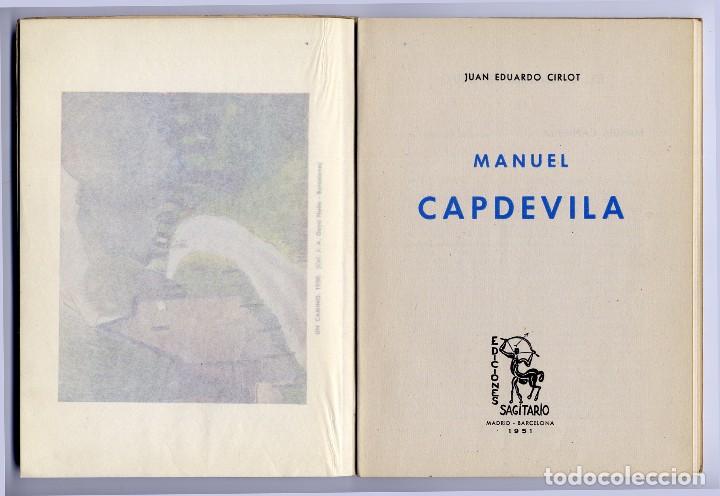 Libros de segunda mano: CIRLOT, Juan Eduardo.  Manuel Capdevila.  1951. - Foto 2