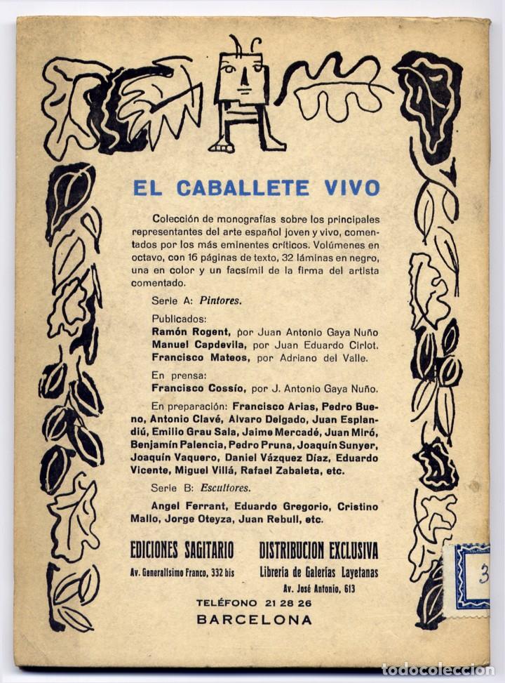 Libros de segunda mano: CIRLOT, Juan Eduardo.  Manuel Capdevila.  1951. - Foto 3