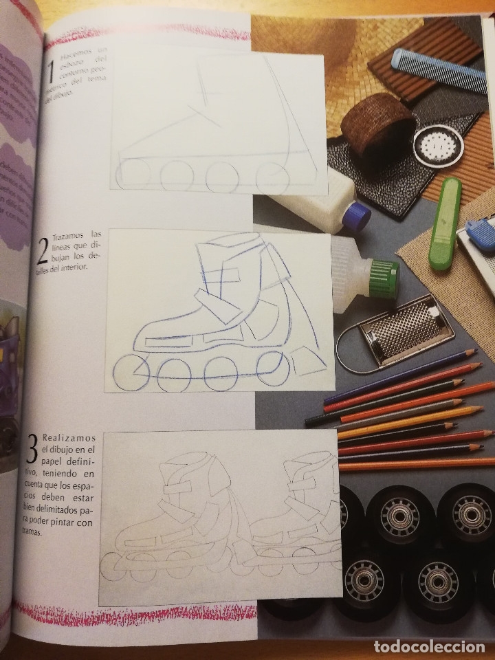 Libros de segunda mano: DIBUJAR Y CREAR OBJETOS (PARRAM&Oacute;N EDICIONES) - Foto 4