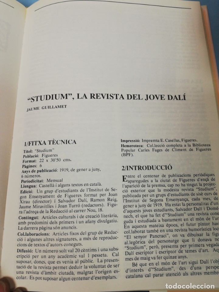 Libros de segunda mano: Studium, la revista del Jove Dali. - Foto 4