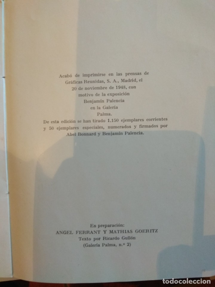 Libros de segunda mano: BENJAM&Iacute;N PALENCIA - Foto 3
