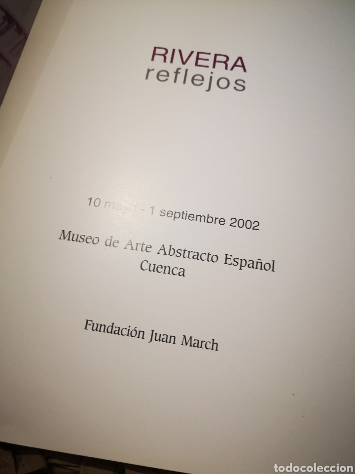 Libros de segunda mano: Manuel Rivera, reflejos, museo de arte abstracto de Cuenca - Foto 2