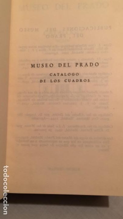 Libros de segunda mano: MUSEO DEL PRADO. CATALOGO DE LOS CUADROS. 1952 - Foto 3