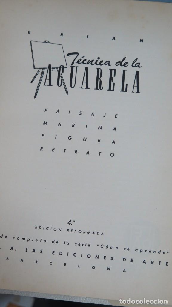 Libros de segunda mano: TECNICA DE LA ACUARELA. BRIAN - Foto 2