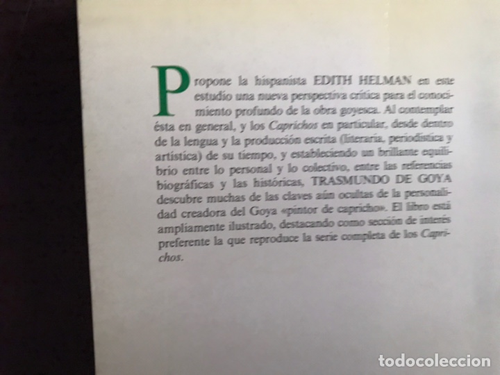 Libros de segunda mano: Edith Helman: Trasmundo de Goya. Alianza forma 32 - Foto 3