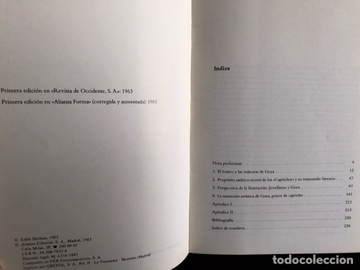 Libros de segunda mano: Edith Helman: Trasmundo de Goya. Alianza forma 32 - Foto 4