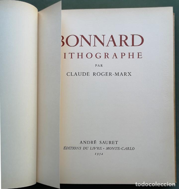 Libros de segunda mano: Bonnard  Lithographe         1952    Roger-Marx, Claude - Foto 4