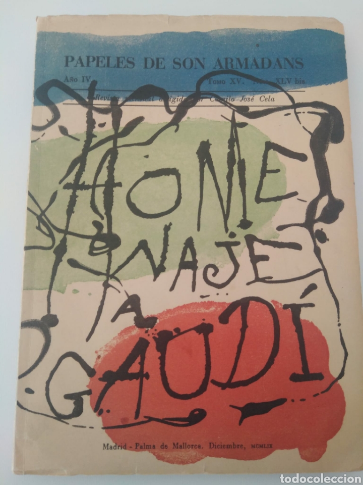 Libros de segunda mano: PAPELES DE SON ARMADANS A&Ntilde;O IV TOMO XV num 45-BIS XLV-BIS- Monogr&aacute;fico homenaje GAUD&Iacute;