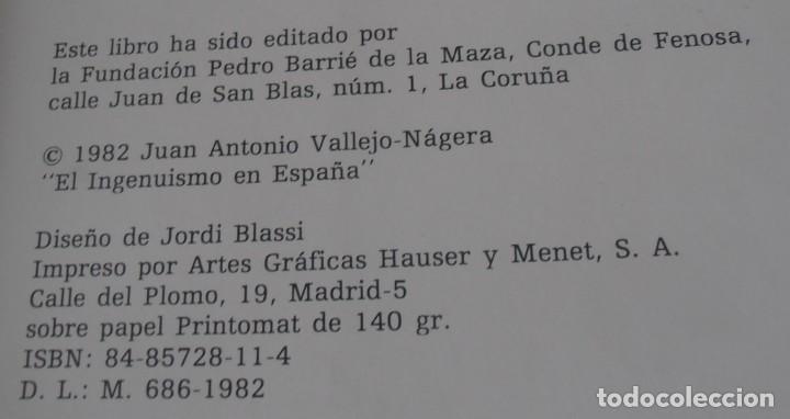 Libros de segunda mano: EL INGENUISMO EN ESPA&Ntilde;A - Foto 2