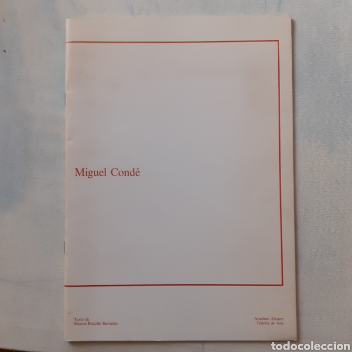 Libri di seconda mano: Miguel Cond&eacute;. Galeria Anselmo Alvarez 1994. 30 x 21 cm. Tapa cartulina.