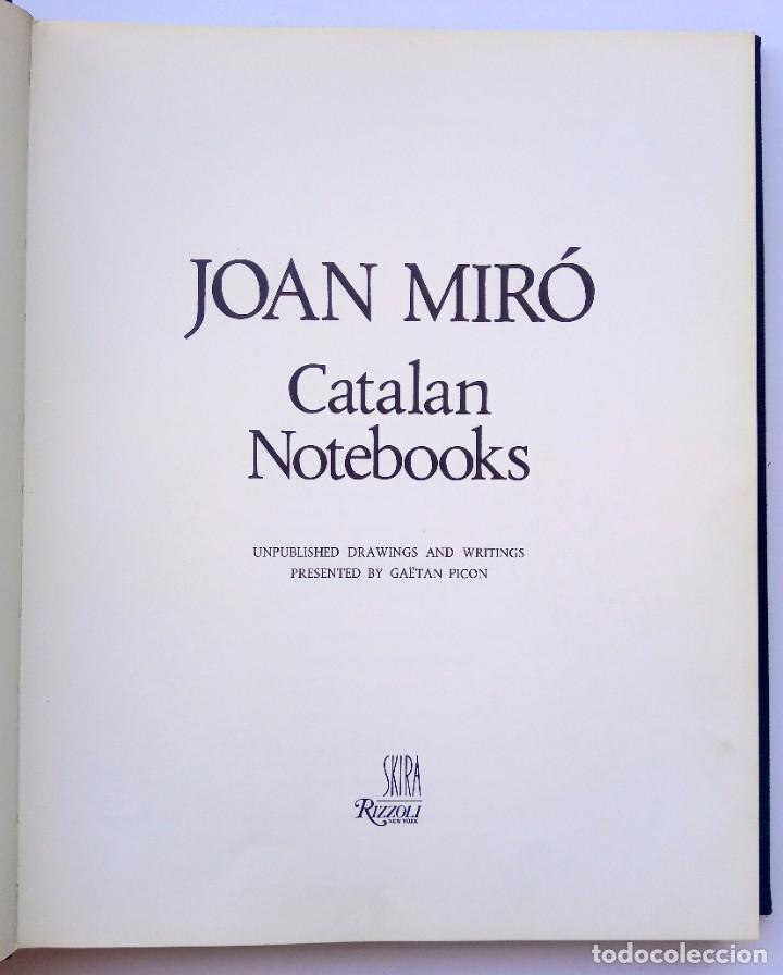 Libros de segunda mano: Joan Mir&oacute; - Catalan Notebooks - Numered edition - Edici&oacute;n numerada - Foto 4