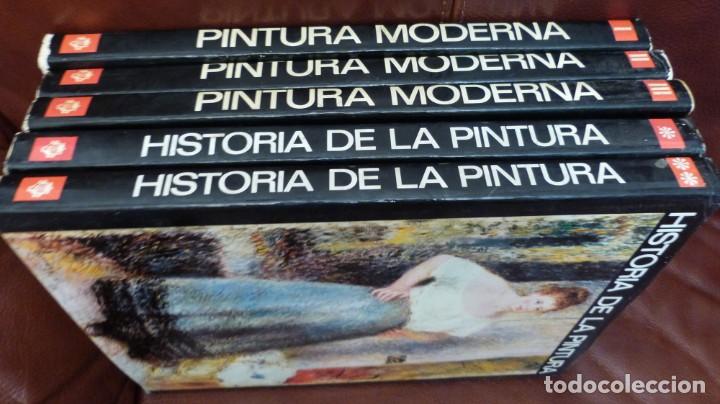 Libros de segunda mano: HISTORIA DE LA PINTURA 2 VOL.COMPLETA-PINTURA MODERNA 3 VOL. JOSE CAMON.35.5X26.5,TELA SOBREC.